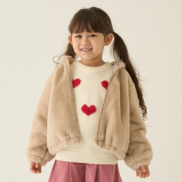 【柔らか】ファーパーカブルゾン