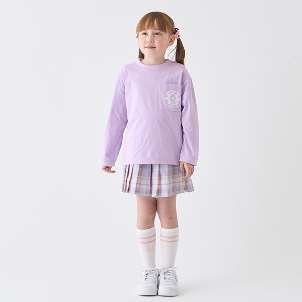 チェックプリーツキュロット