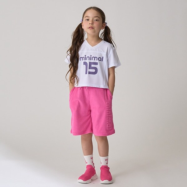 エンボス4分丈ハーフパンツ