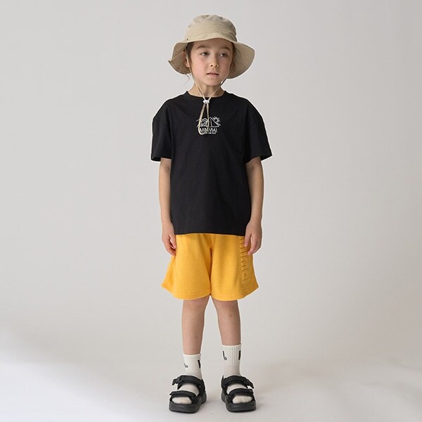 エンボス4分丈ハーフパンツ