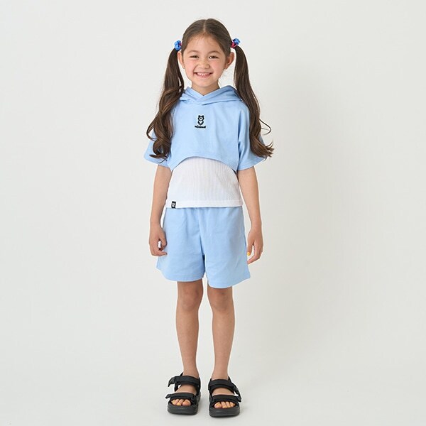 【吸水速乾】短丈パーカ＋タンクトップ＋パンツ３点set