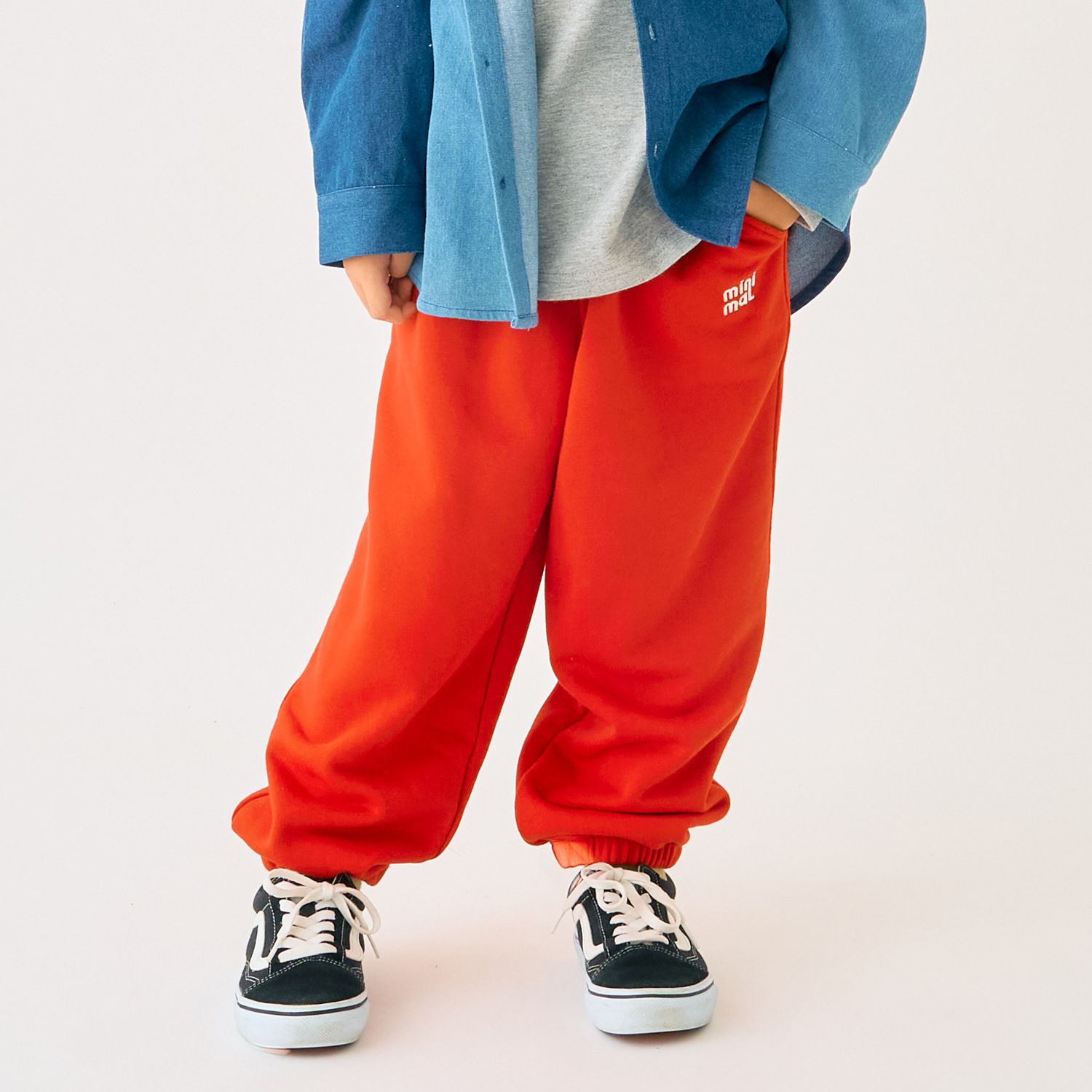 ワンポイント裏毛パンツ