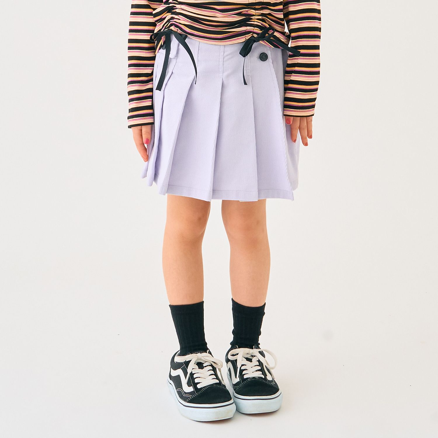 細コールラップパンツ