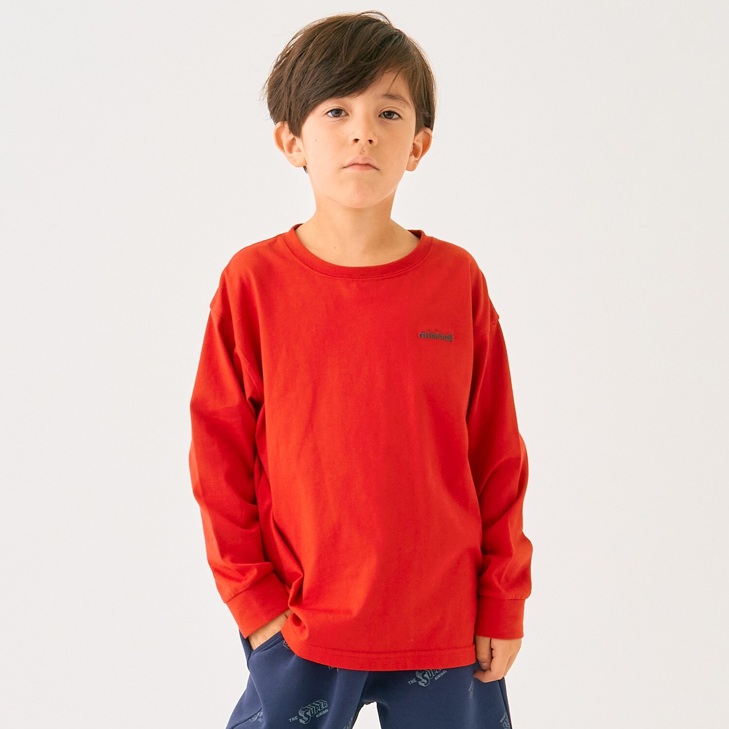 ワンポイント天竺ロングＴシャツ