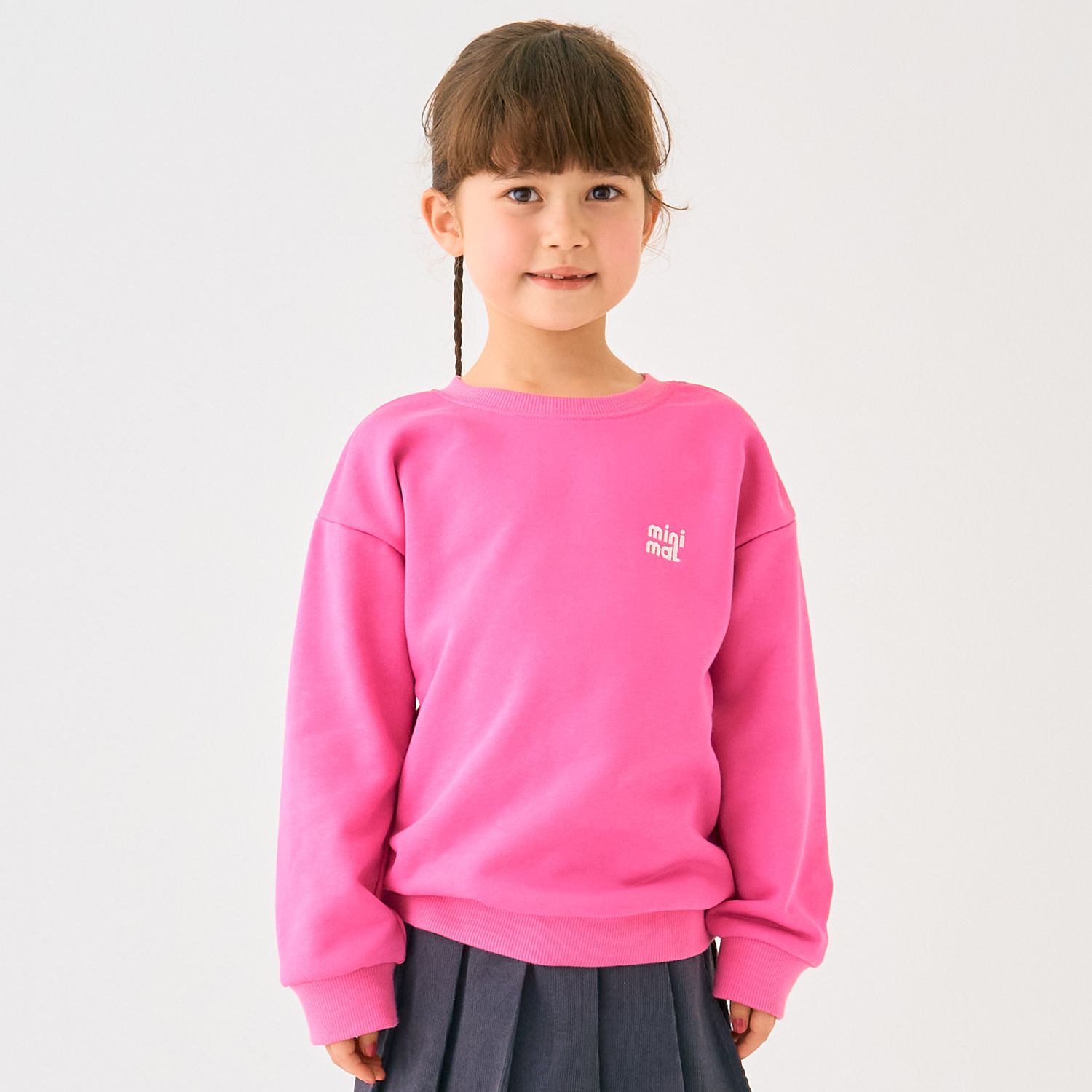 ワンポイント裏毛プルオーバー