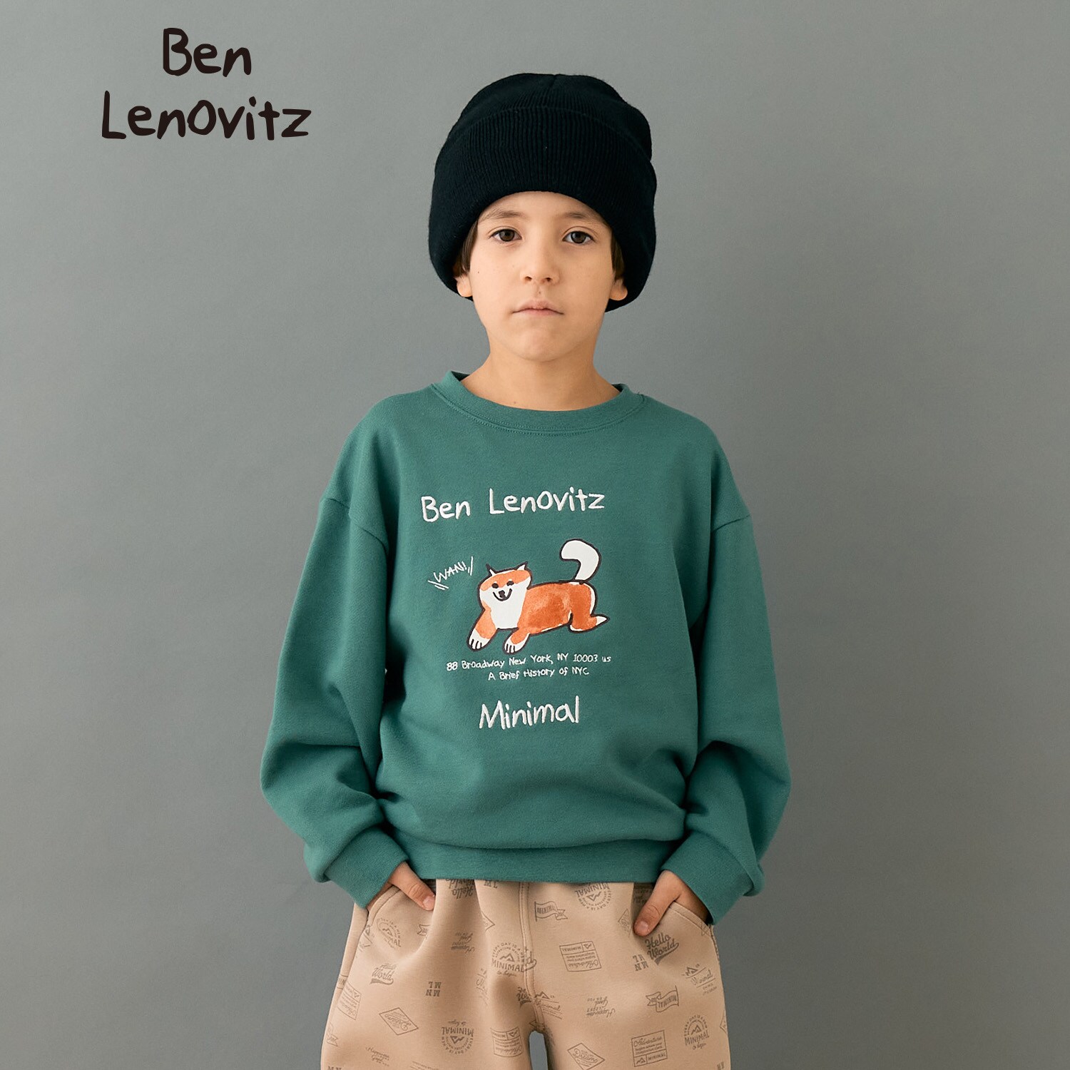 【ベンレノヴィッツ】DOGロゴプルオーバー