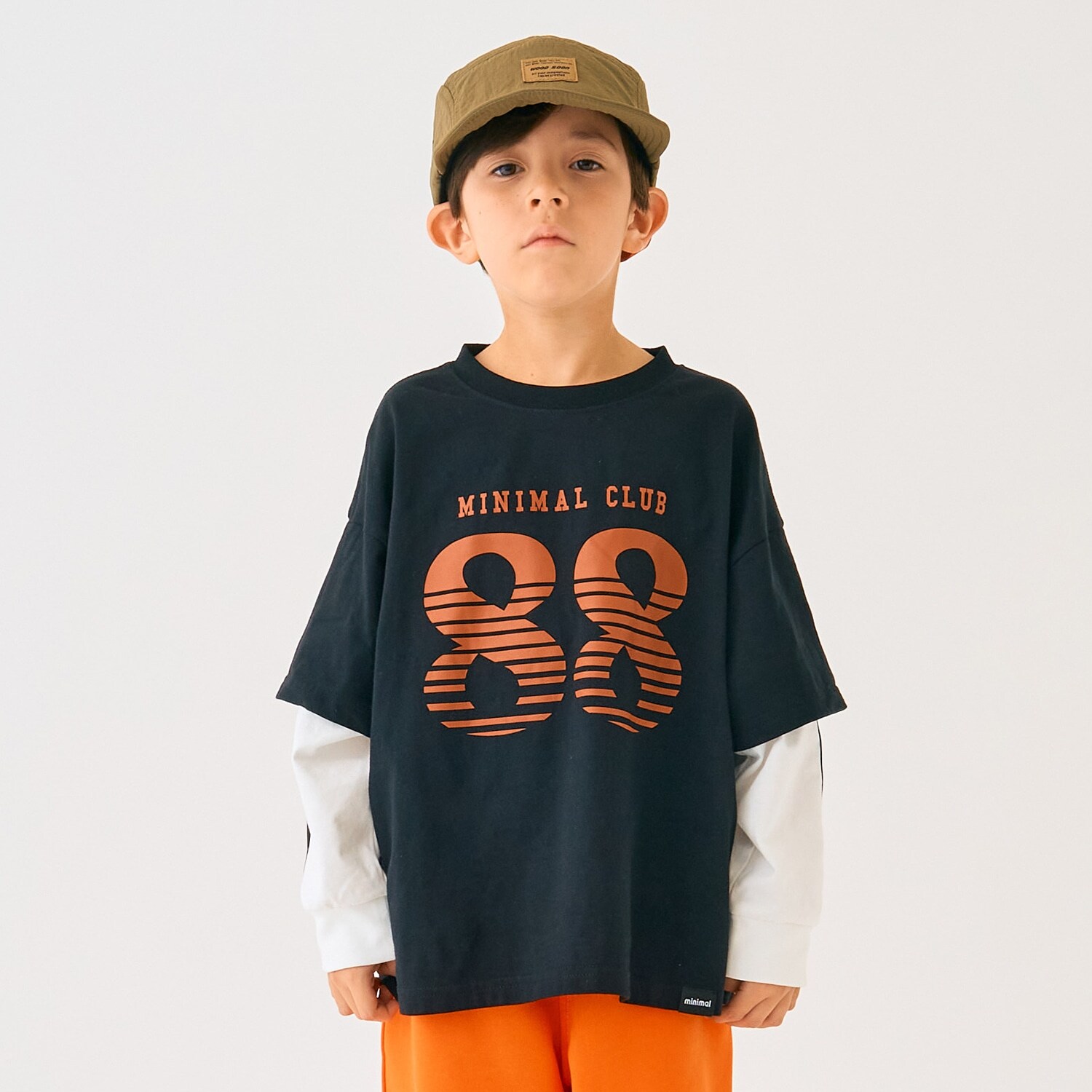 【防汚加工】ナンバリングレイヤードロンT