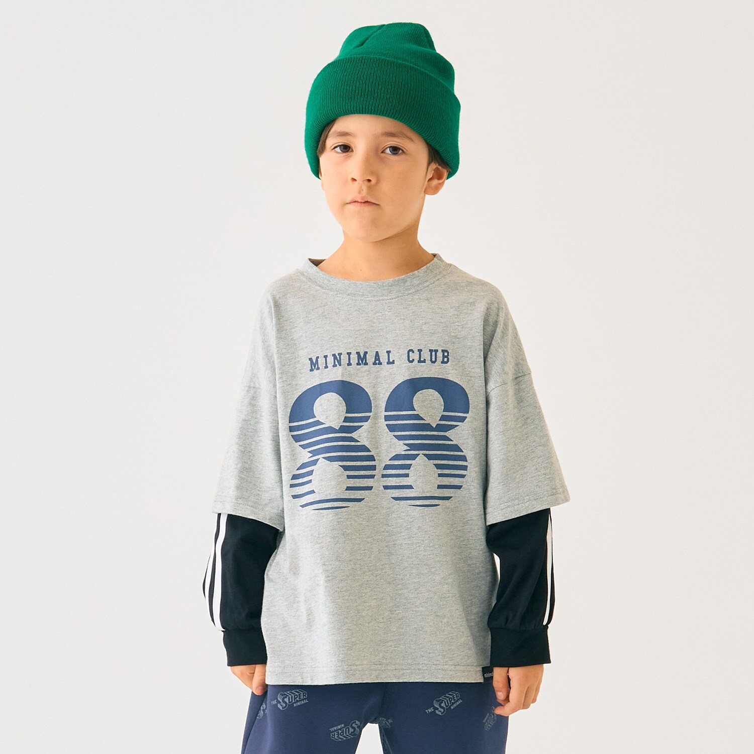 【防汚加工】ナンバリングレイヤードロンT