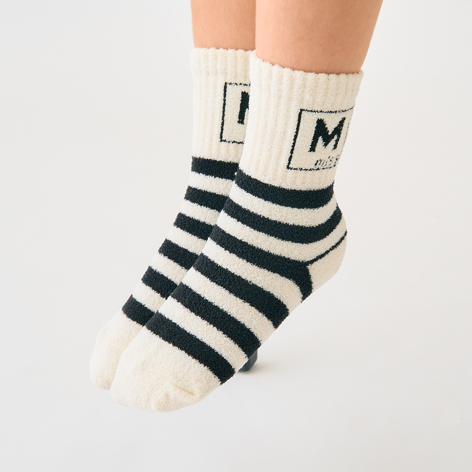 195ボーダーアソートソックス