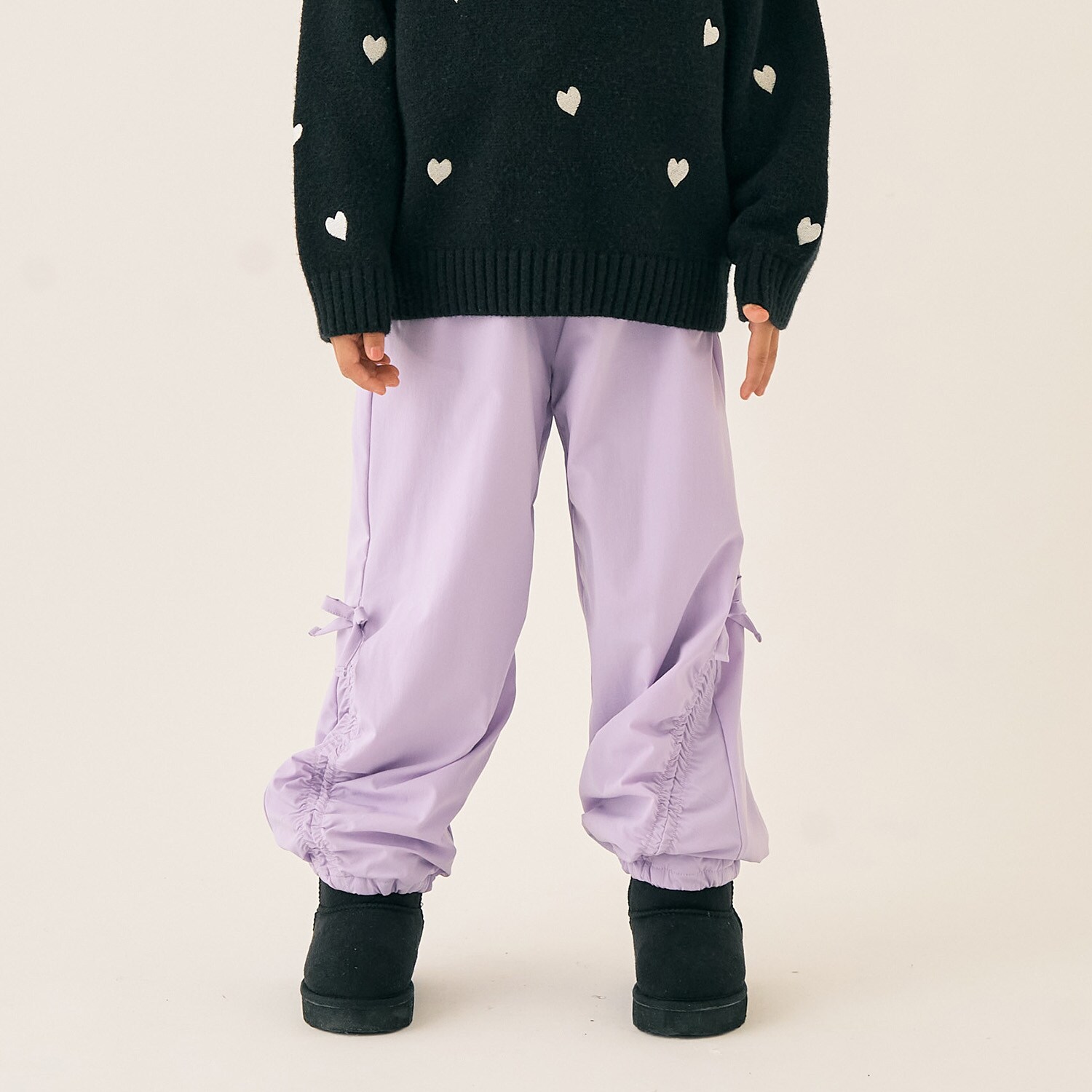 裏フリースドロストナイロンパンツ