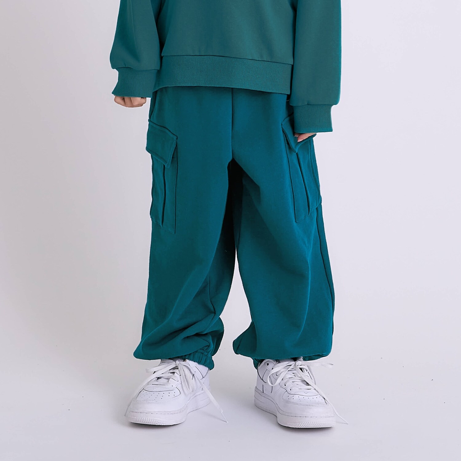 【裏起毛】【綿100】スウェットカーゴパンツ