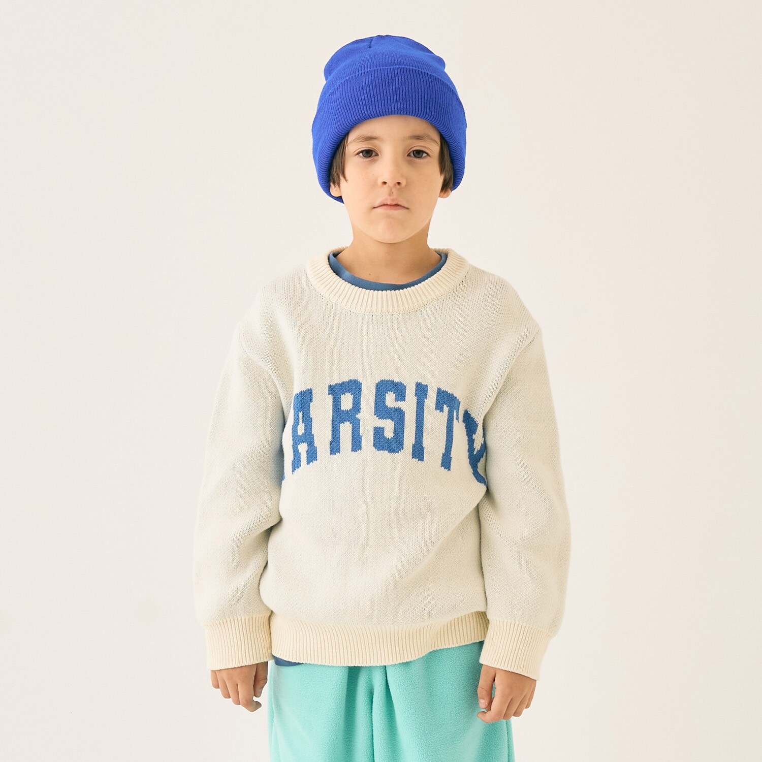 【マシンウォッシャブル】ロゴニット