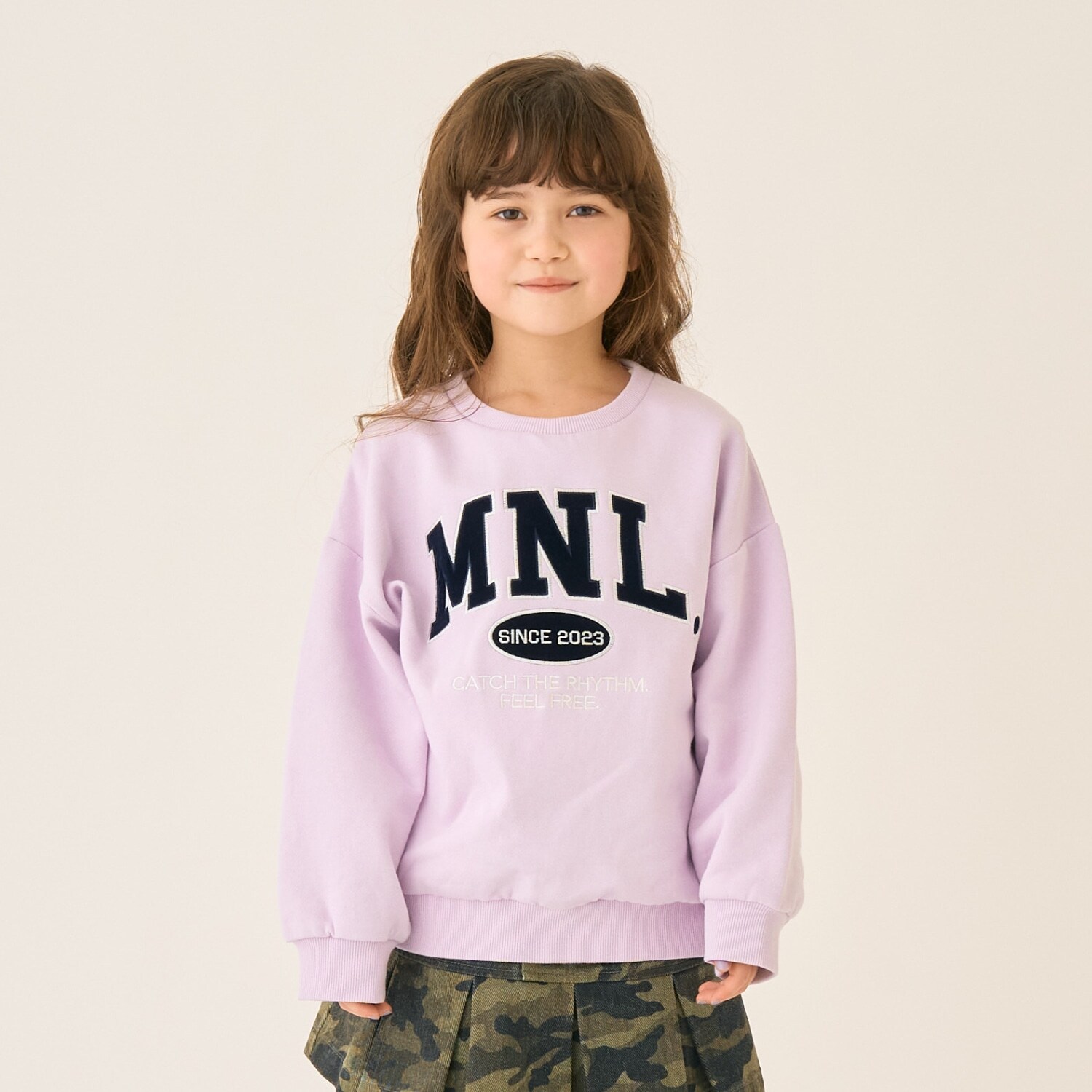 【裏起毛】【綿100】ルーズシルエットロゴプルオーバー/トレーナー