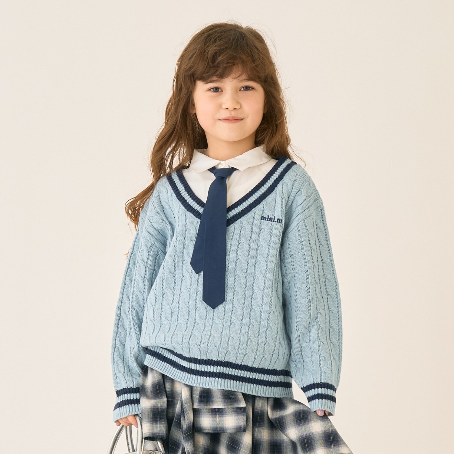 【家庭洗濯可】レイヤードニット