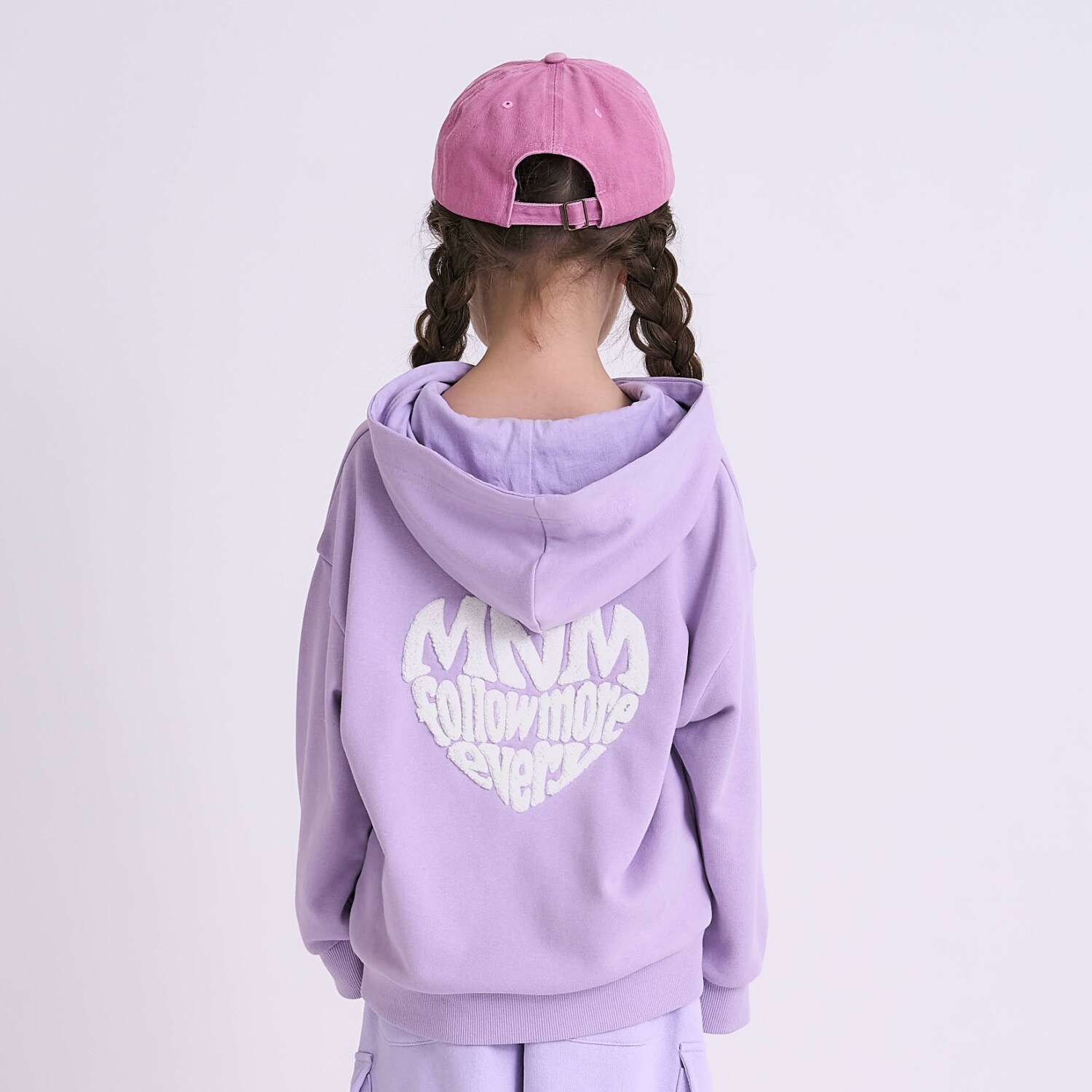 【裏起毛】【綿100】ナンバー＆ハートパーカー