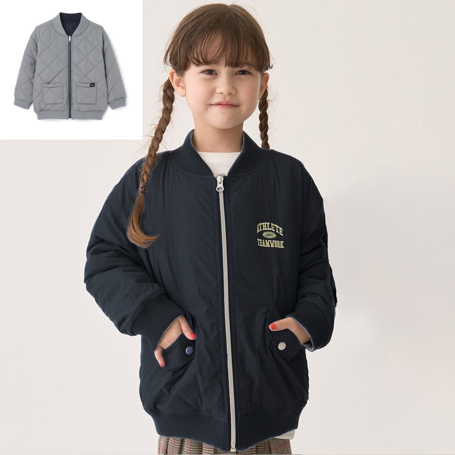 リバーシブルキルトMA-1