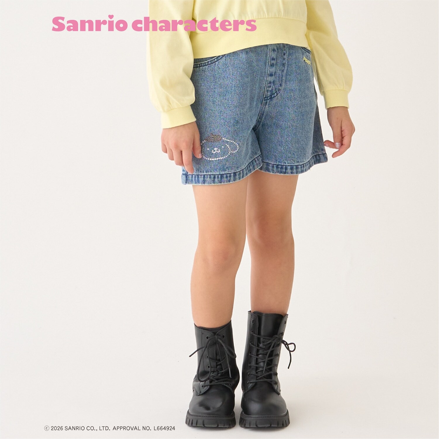 【サンリオキャラクターズ】デニムショートパンツ