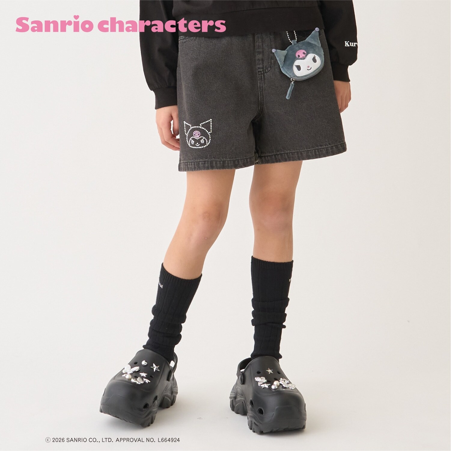 【サンリオキャラクターズ】デニムショートパンツ