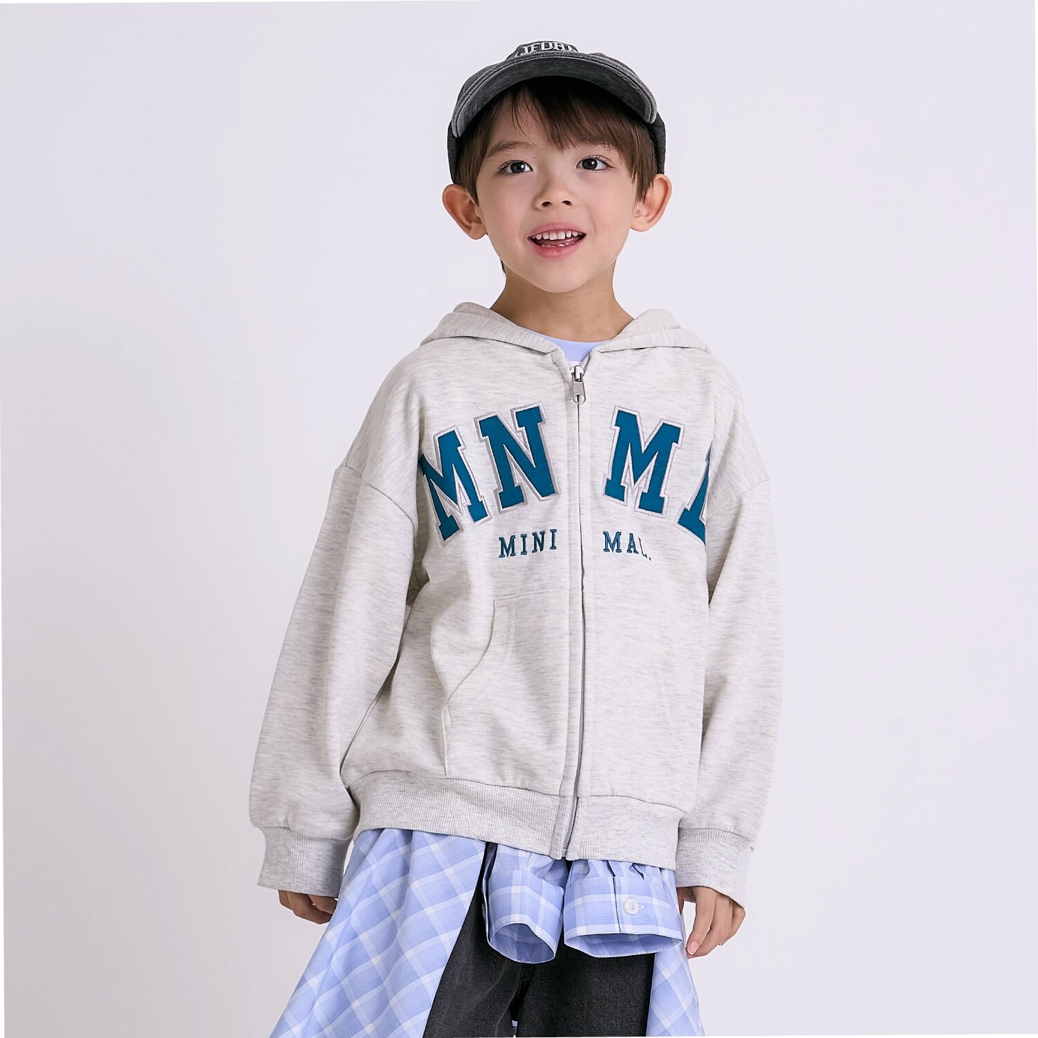 【吸水速乾】【サラサラプラス】ロゴジップパーカー