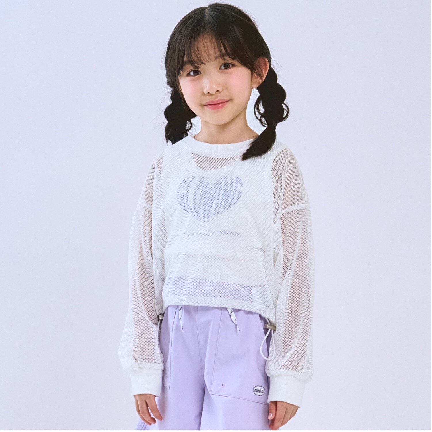 【安心インナーつき】メッシュ長袖Tシャツ