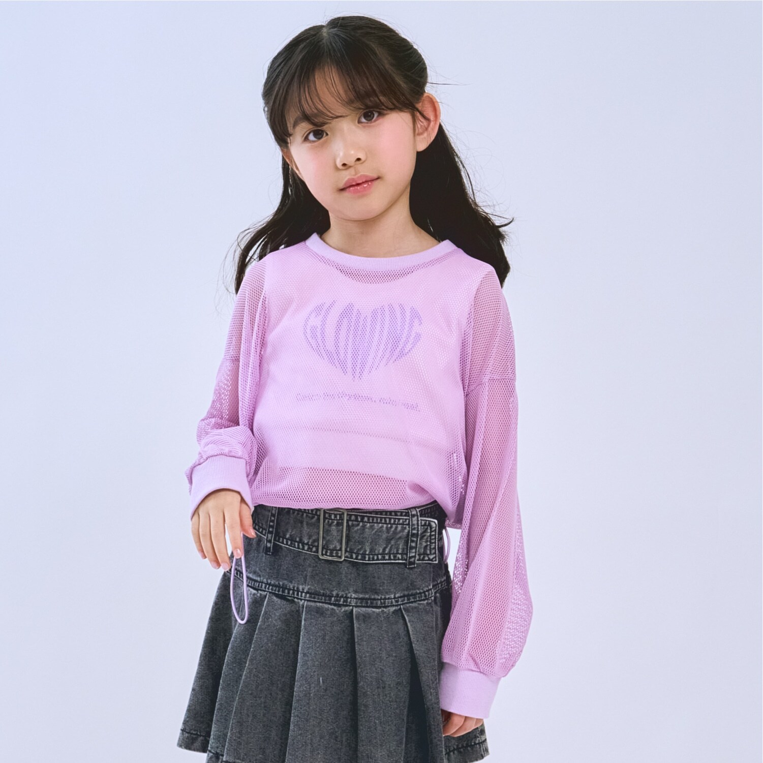 【安心インナーつき】メッシュ長袖Tシャツ