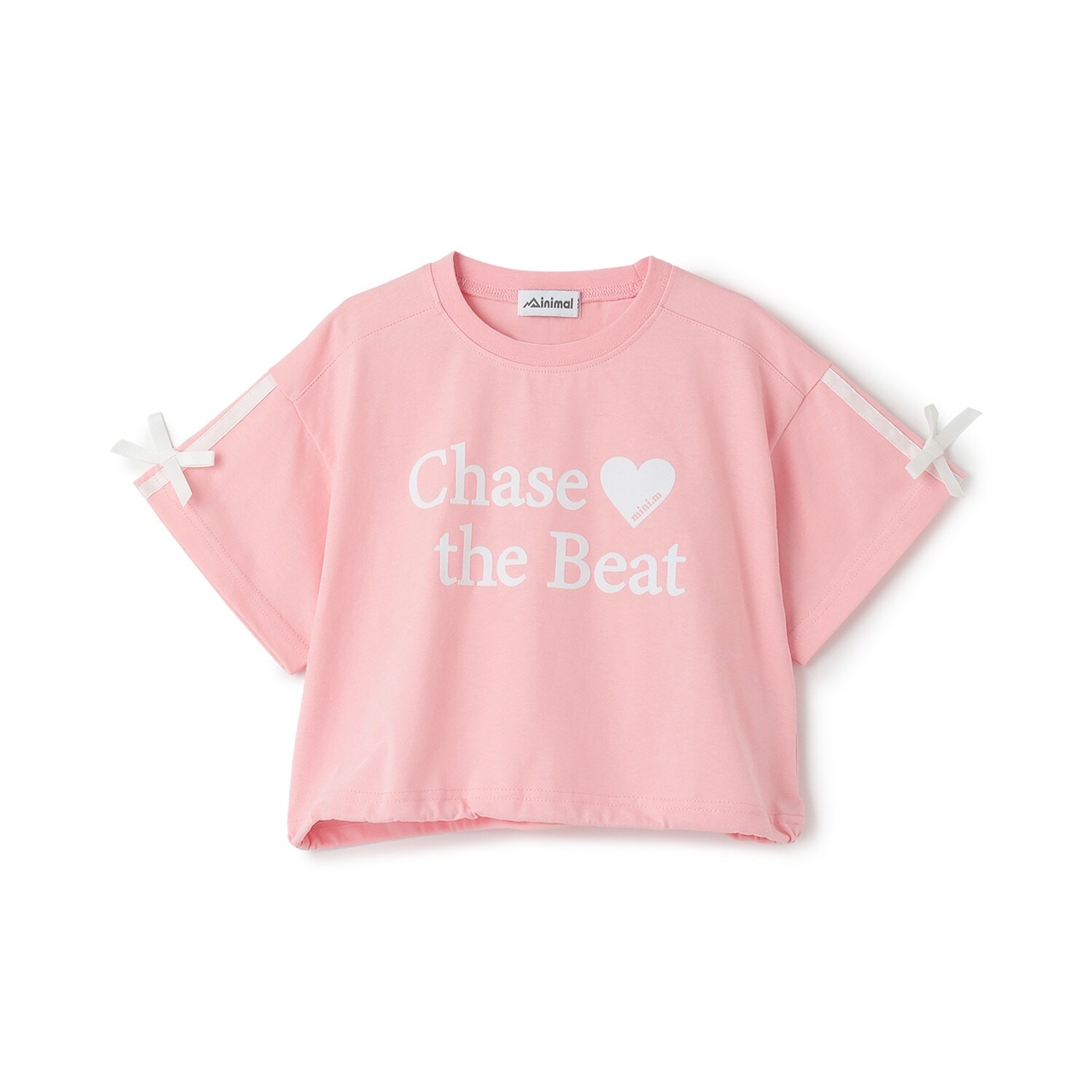 【接触冷感】袖リボン半袖Tシャツ