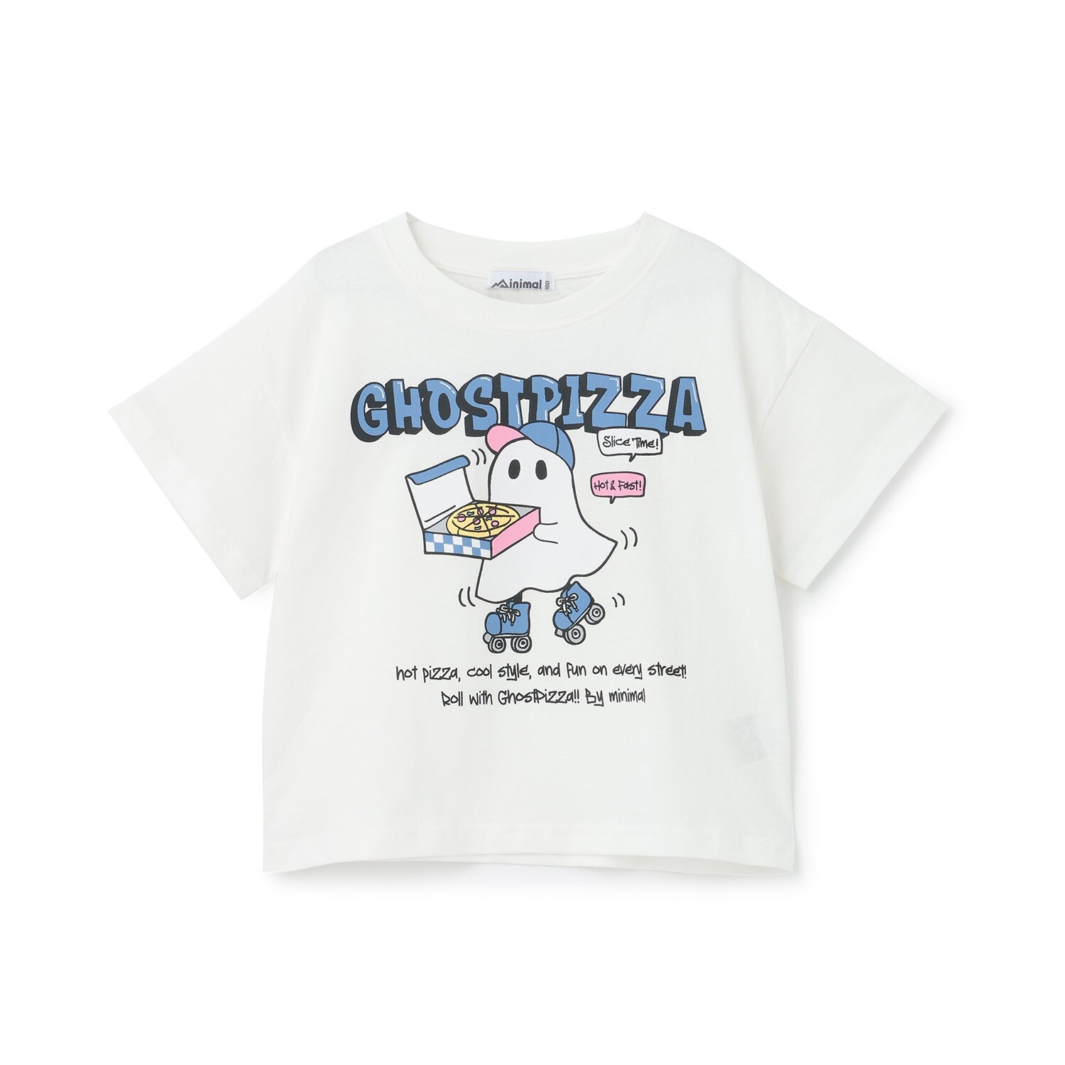 【綿100%】オバケイラストルーズ半袖Tシャツ