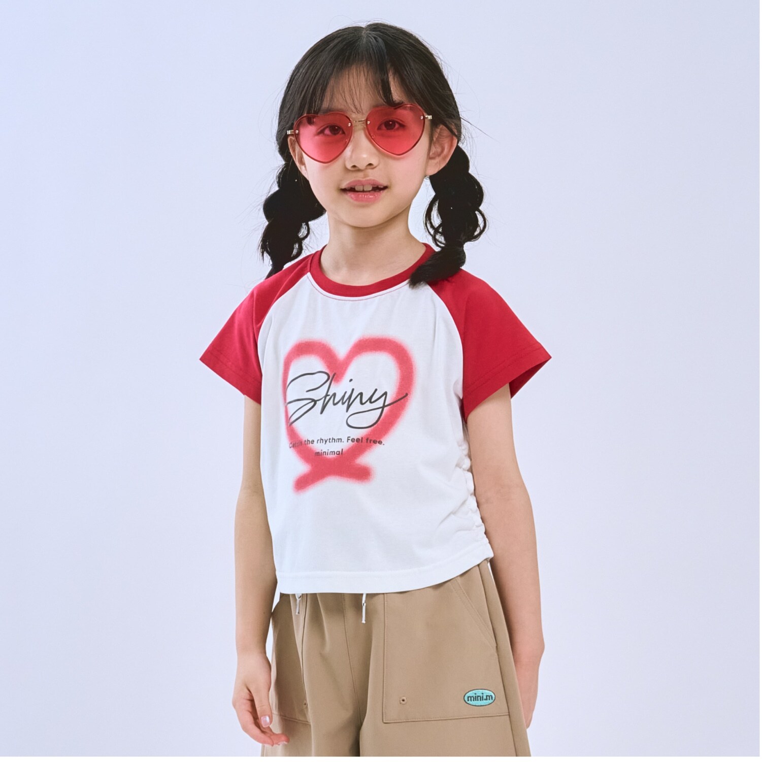 【接触冷感】クロップドラグラン半袖Tシャツ