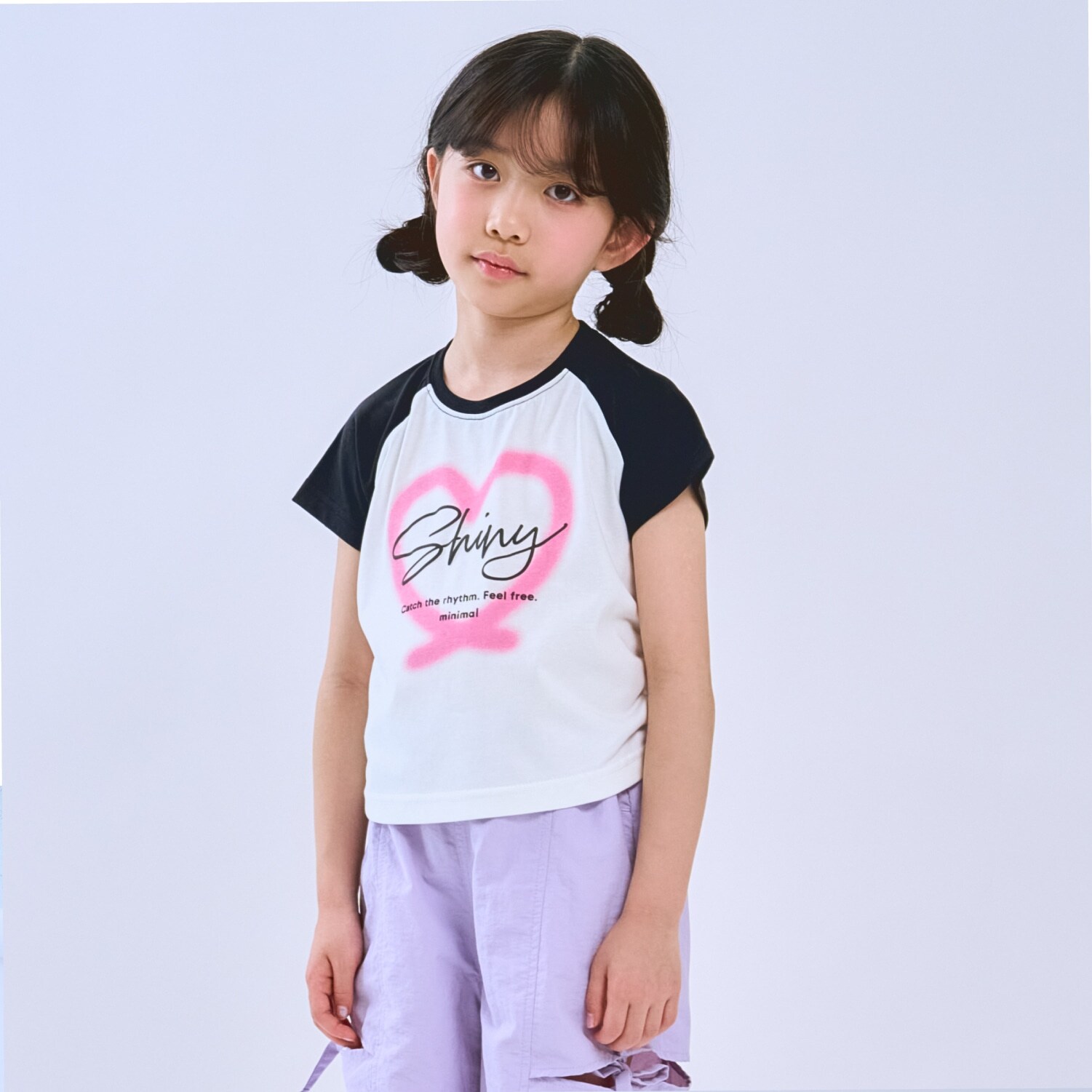 【接触冷感】クロップドラグラン半袖Tシャツ