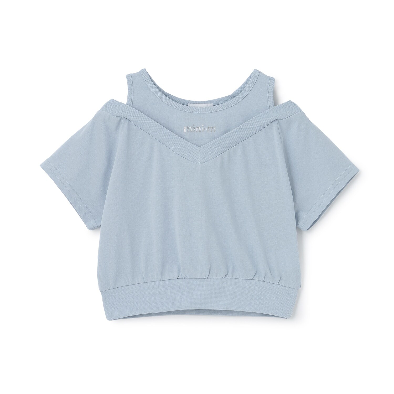 肩あきレイヤード半袖Tシャツ