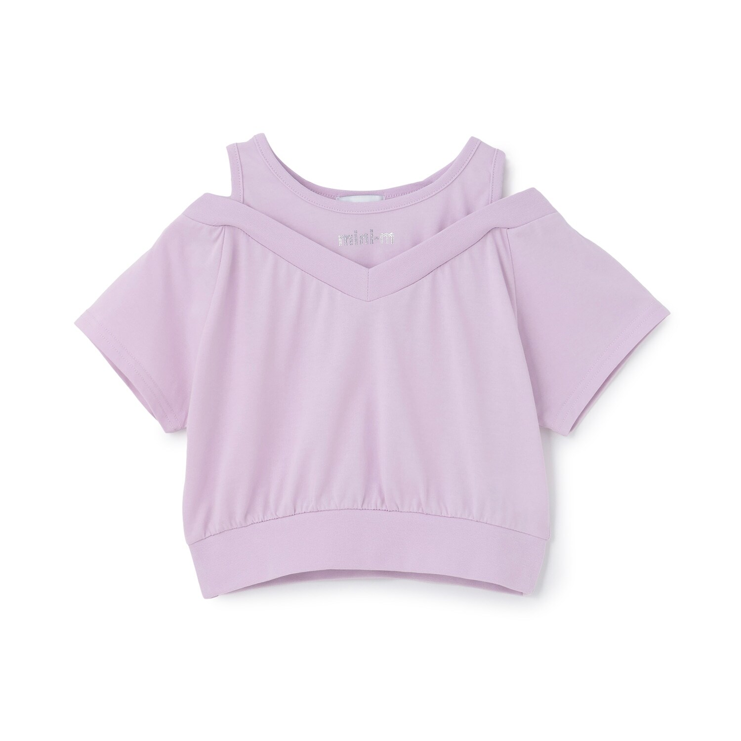 肩あきレイヤード半袖Tシャツ