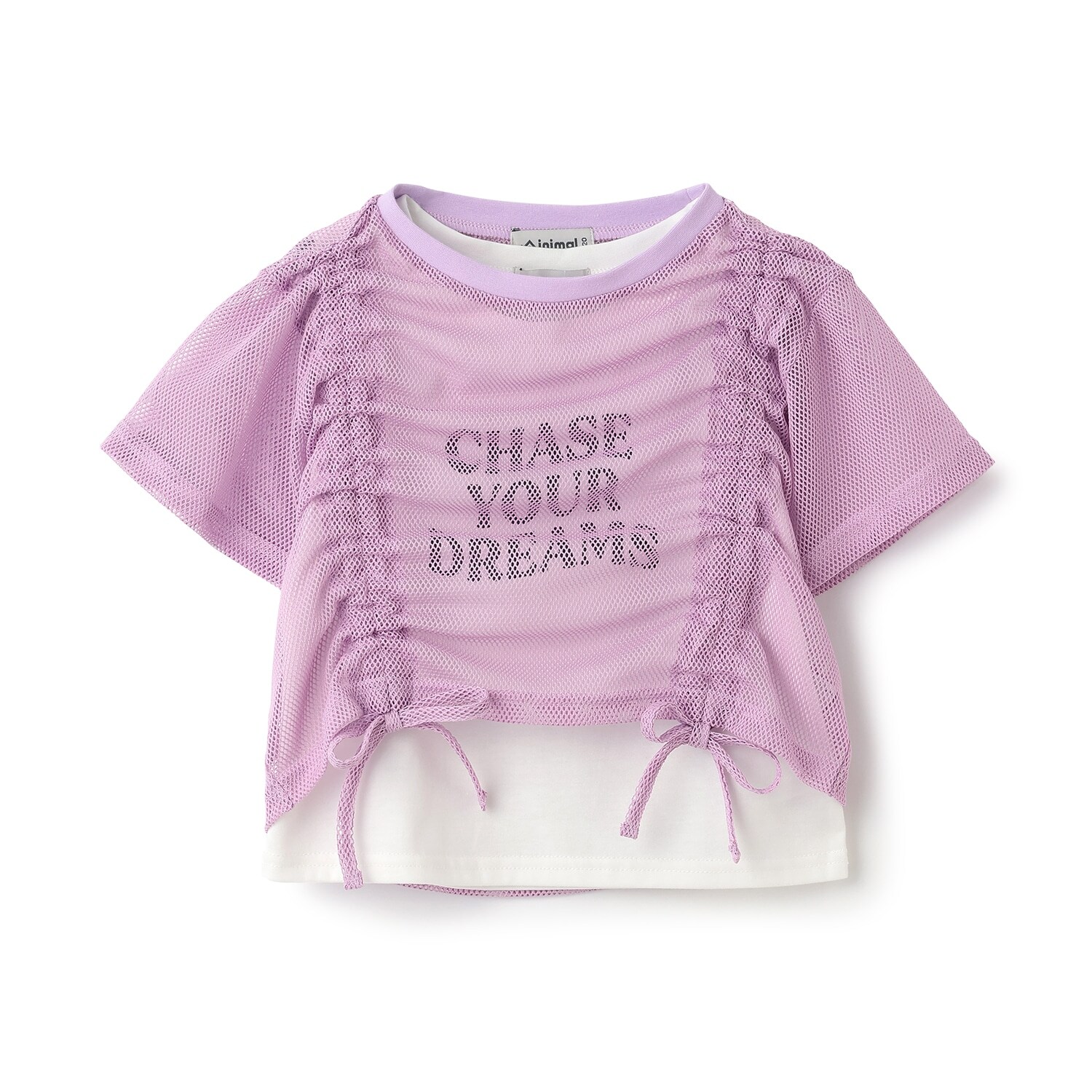 【インナーつき】メッシュドロスト半袖Tシャツ