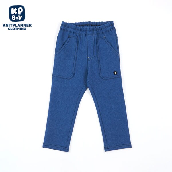 インディゴデニムニットパンツ(80～90)