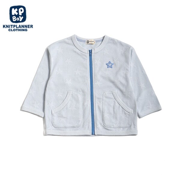 星柄モチーフの鹿の子カーディガン(90)