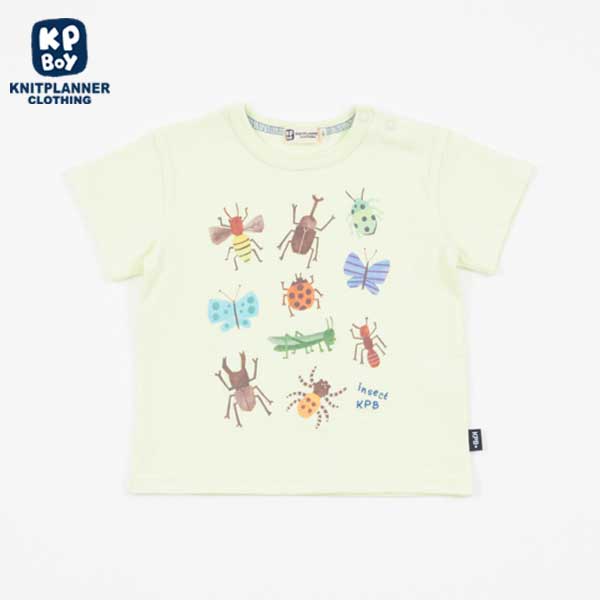 カラフル昆虫モチーフの半袖Tシャツ(80～90)