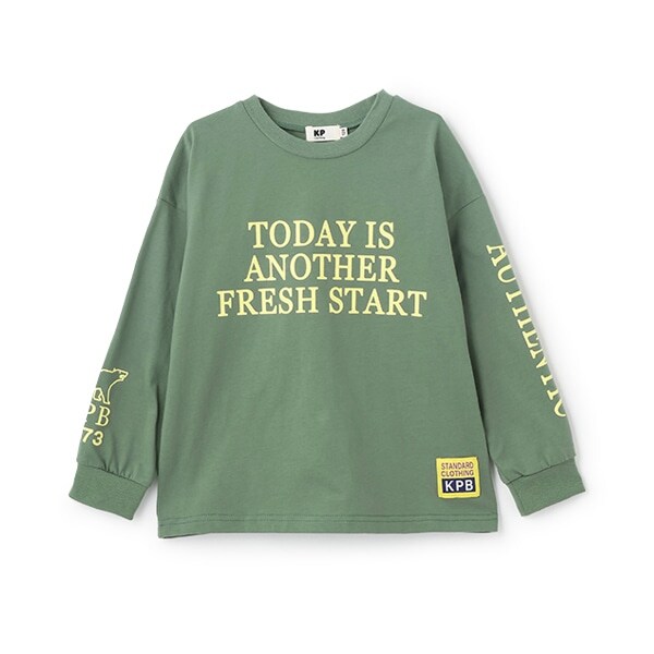 ロゴプリント長袖Tシャツ