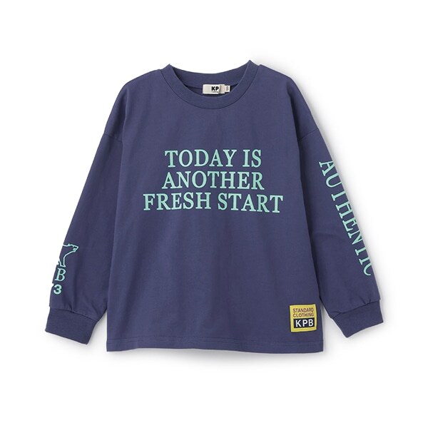 ロゴプリント長袖Tシャツ