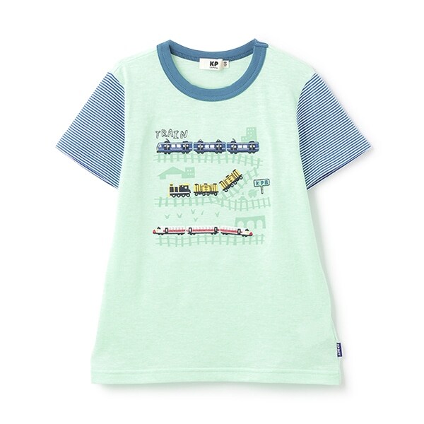 電車刺しゅう半袖Tシャツ