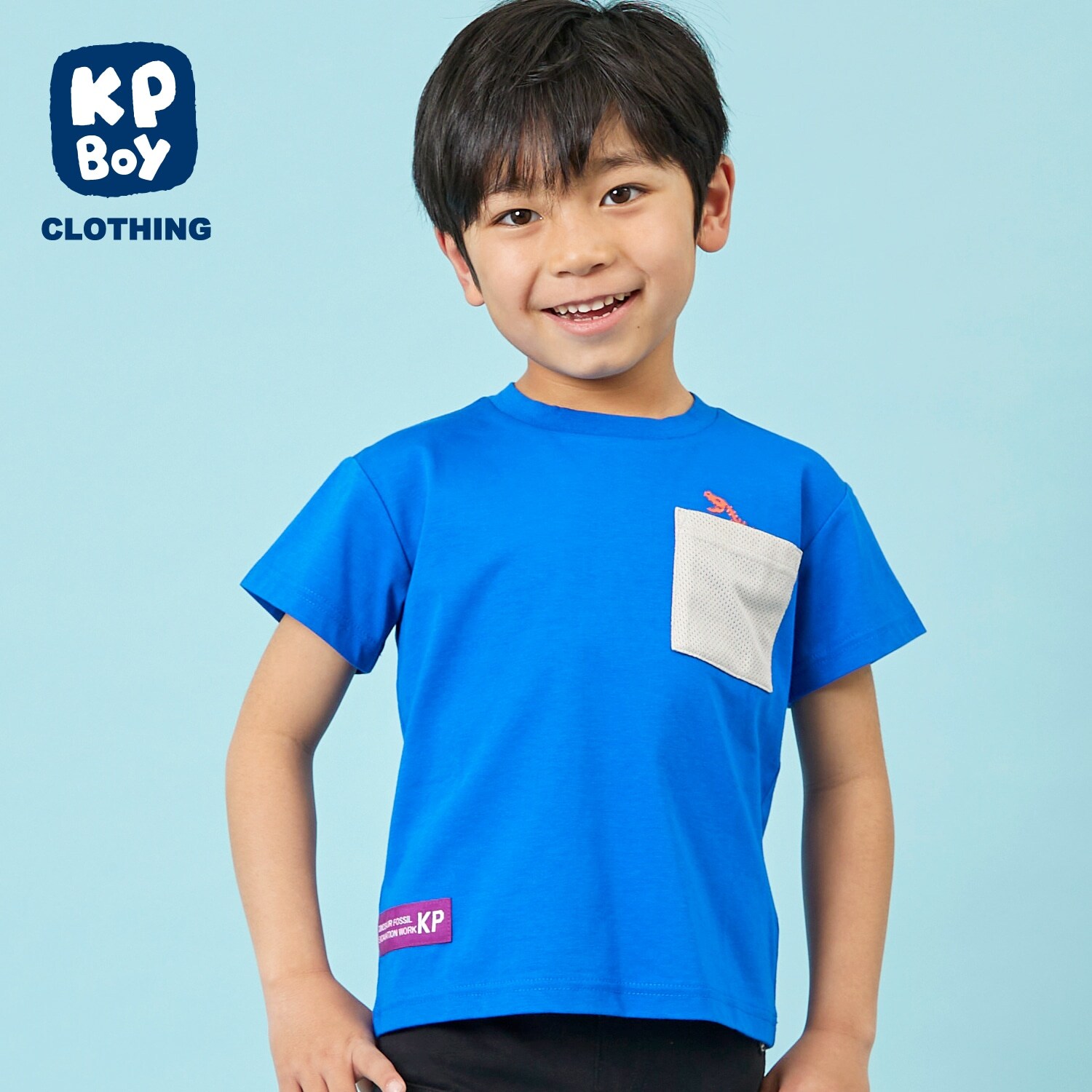 ソロナ恐竜リフレクタープリント半袖Tシャツ