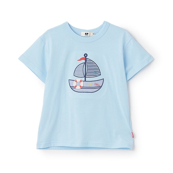 ヨットアップリケ キシリトール加工Ｔシャツ