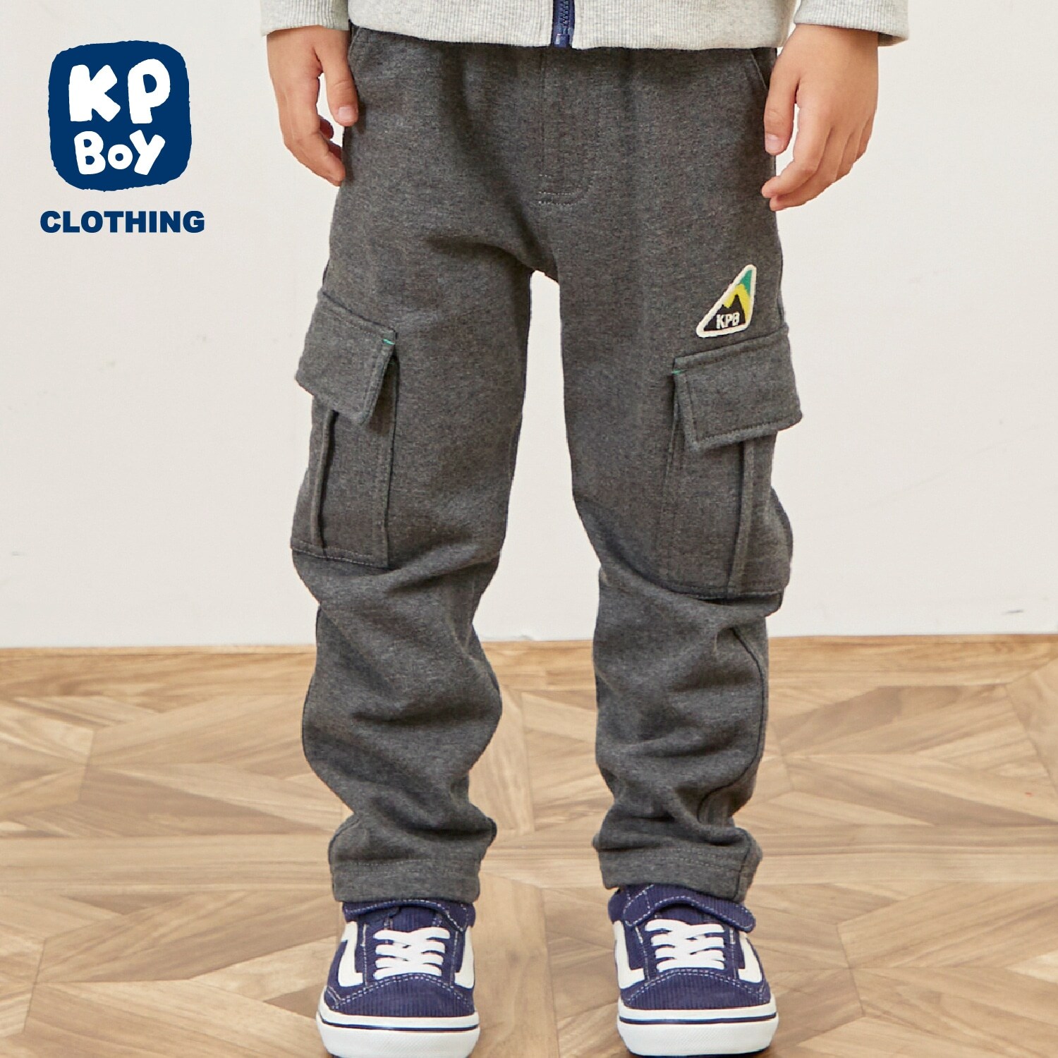 裏配色裏毛 カーゴパンツ