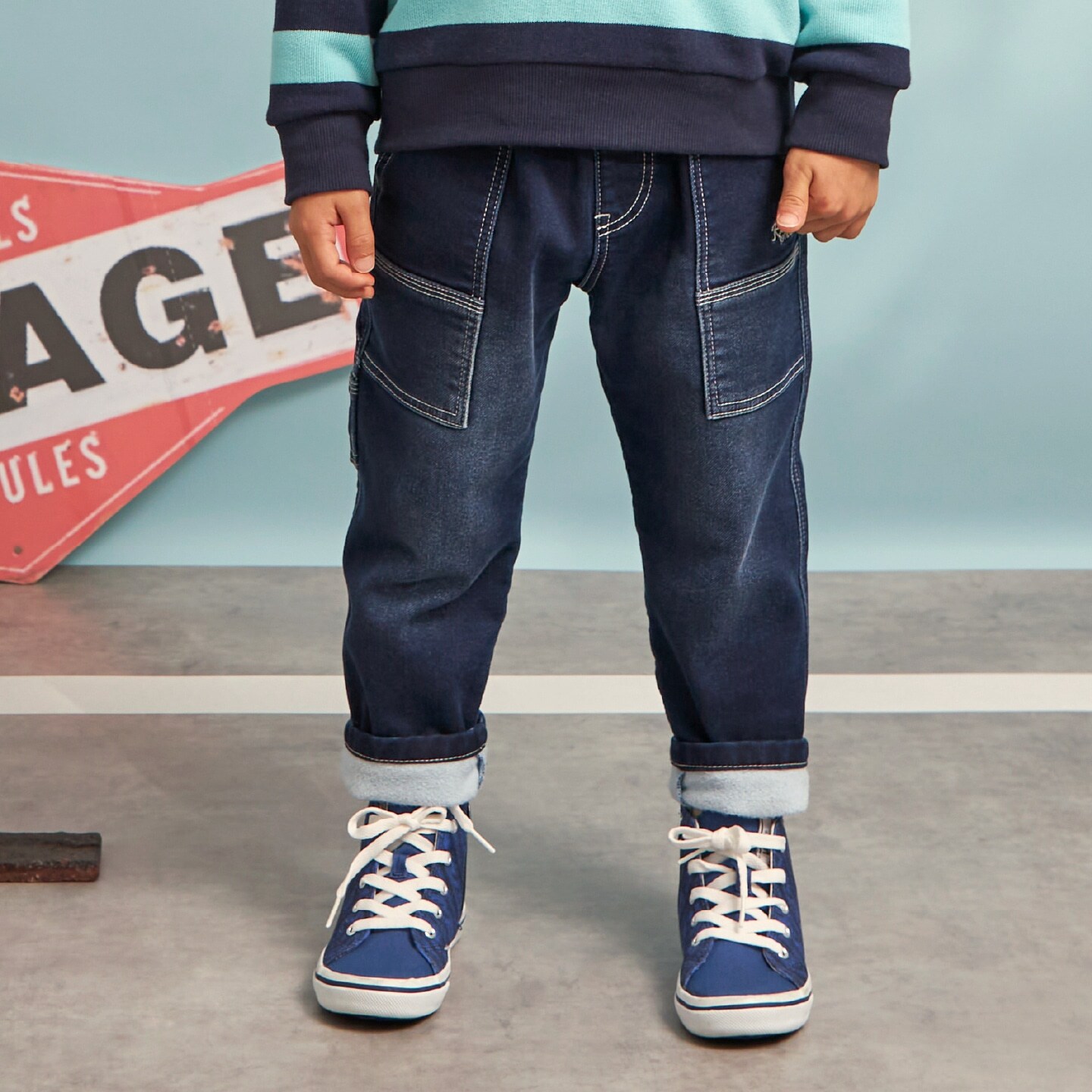 ストレッチデニム ペインターパンツ