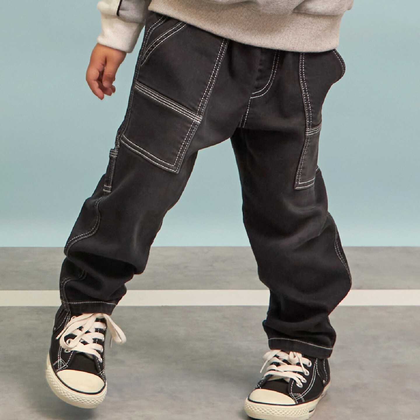 ストレッチデニム ペインターパンツ