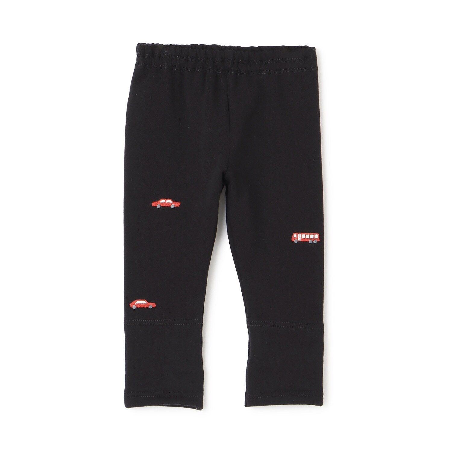 車刺シュウ ストレッチ裏毛裏起毛レギパン