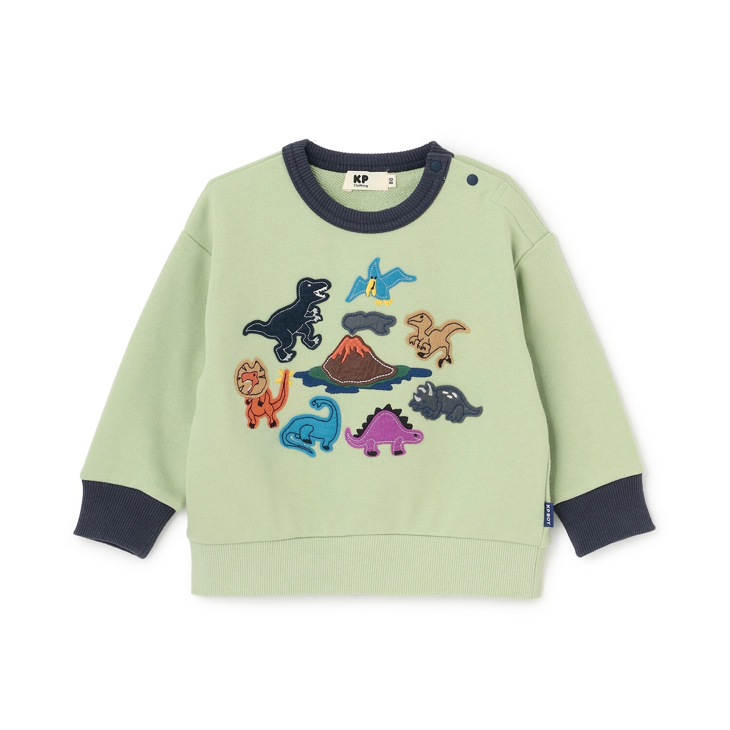 恐竜アップリケ トレーナー