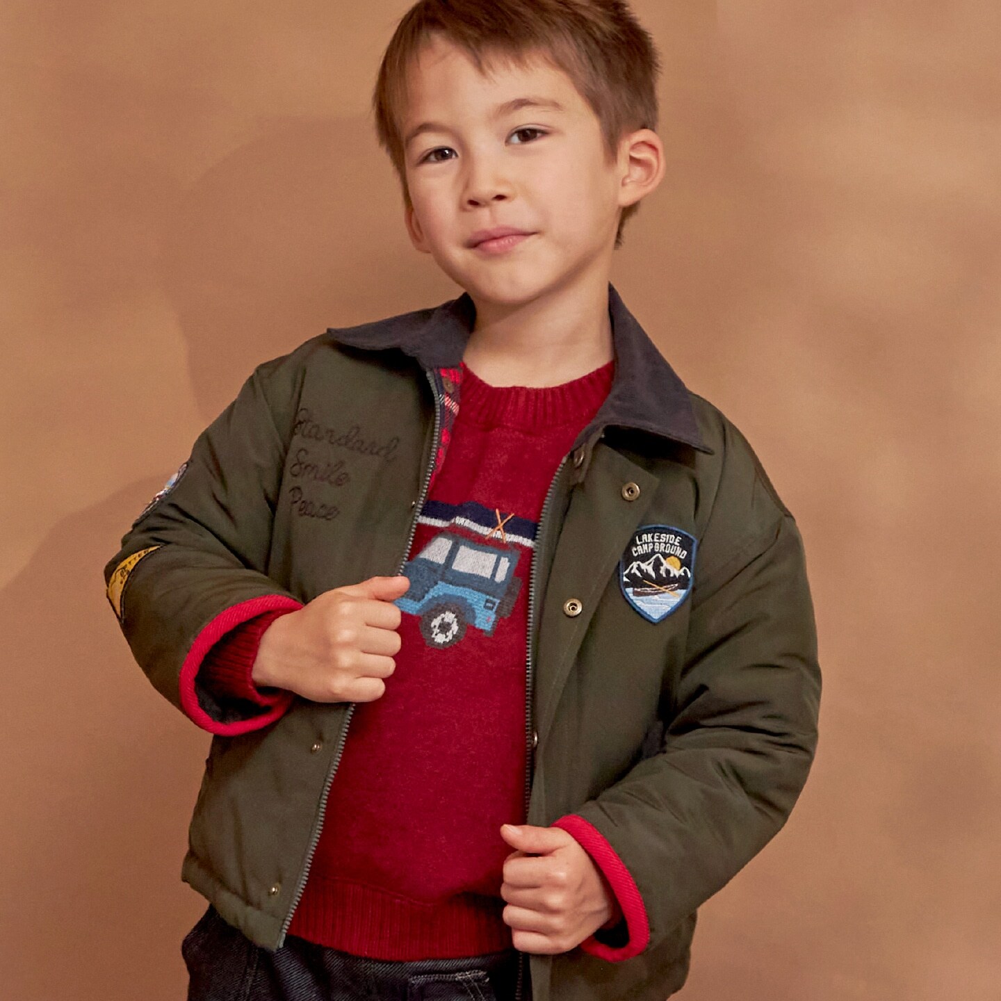 ポリエステルタッサー ワークジャケット