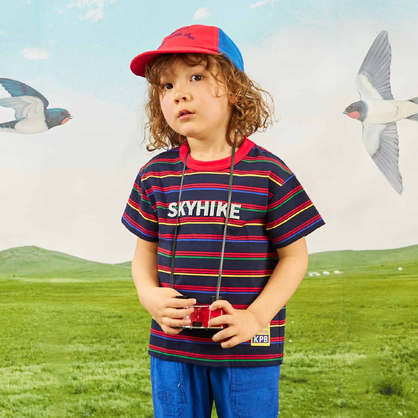 マルチボーダー半袖Tシャツ