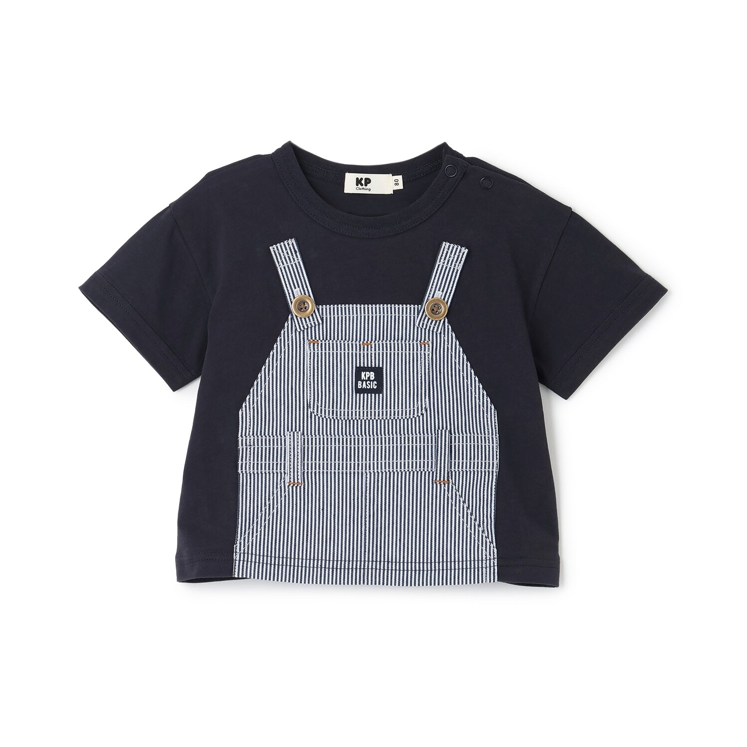 オーバーオール風 半袖Tシャツ