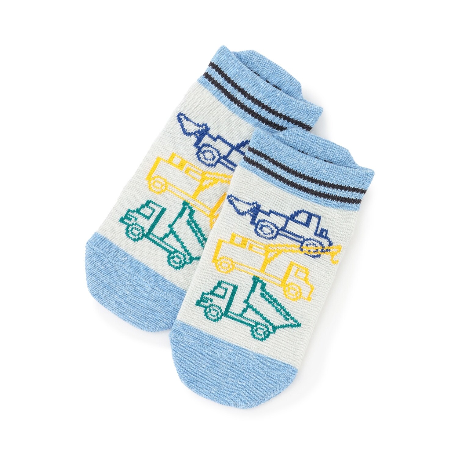 働く車柄 スニーカー丈ソックス