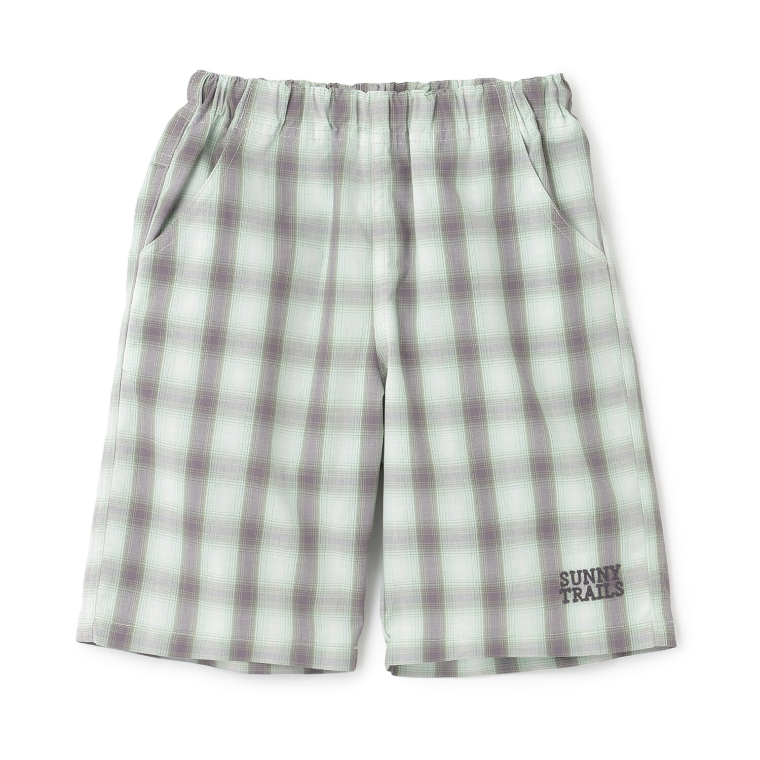 オンブレチェック ハーフパンツ